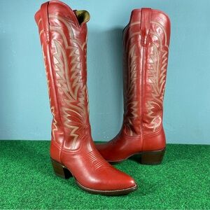 Tecovas The Abby Crimson Cowboy boots women Sz 8.5 B